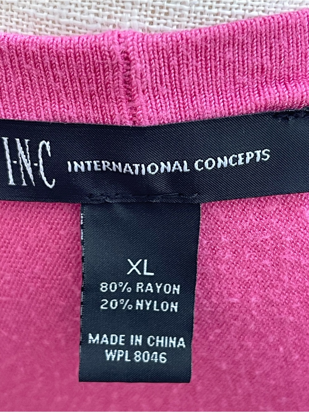 INC International Concepts Raspberry Pink Cropped Open-Front Cardigan - Picture 2 of 4